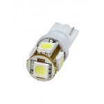 T10-WG-5SMD-W-12V, LED лампа белая T10 Wedge 5*SMD5050