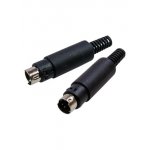 1-410, разъем mini DIN 4 контакта (s-vhs) штекер пластик на кабель