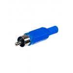 1-200 BL (RP-405), штекер RCA  пластик на кабель синий