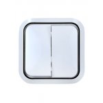 11203 ВЫКЛЮЧАТЕЛЬ  СКРЫТ.УСТ.2 КЛ. (БЕЛ/ЗОЛ.)