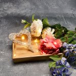 Гирлянда «Роса» с крупными каплями 2 м, 20 LED, теплое белое свечение, 2хCR2032 в комплекте,  тонкий батарейный блок