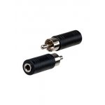 2-221, переходник RCA штекер - 3.5мм гнездо стерео пластик