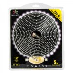 LED Лента 220В, 6x10.6мм, IP67, SMD 3014, 120 LED/м, теплый белый (3000 К), блистер 5м (с комплектом подключения)