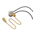 Выключатель для настенного светильника c проводом и деревянным наконечником, Gold, (1шт.)  REXANT