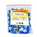 КЛЕММА ПЛОСКАЯ изолированная гнездо - 7.4мм 1.5-2.5мм² (РПи-м 2.5-(6.3) / РПИм 2-250 / FDD2-250)  REXANT