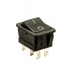 787 ПЕРЕКЛЮЧАТЕЛЬ 6 КОНТ. ON-(ON) БЕЗ ФИКСАЦИИ 250В/16.0А ЧЕРНЫЙ