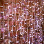 ДОЖДЬ (занавес) 2х3м, белый КАУЧУК IP67, 760 LED БЕЛЫЕ  к разветвителям не подходит