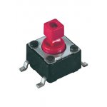 DTSM-644R-V-T/R, кнопка тактовая SMT 6x6 H 7.3мм 160gf