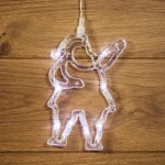 "Санта Клаус" Белый на присоске с подвесом