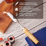 Паяльник ПД REXANT, керам.нагреватель, 200 Вт, 230 В, деревянная ручка (W-200)