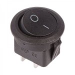 Выключатель клавишный круглый 250V 6А (2с) ON-OFF черный  (RWB-212, SC-214, MRS-102-8)  REXANT