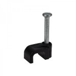 Крепеж кабеля плоский  6 х 4 мм, черный (упак. 50 шт)  REXANT