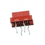 215079-4, Micro-Match-4 розетка на плату прямая 1.27мм