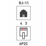 ВЫВОДИМ Proconnect Телефонный разъем RJ-11(6P2C)