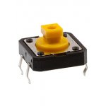 1208-12127.30, Кнопка тактовая, 12х12мм, h=7.30мм, квадратная