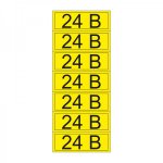 Наклейка знак электробезопасности «24 В» 35х100 мм REXANT, стоимость за 1шт (35шт)