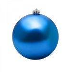 Елочная фигура «Шар» глянцевый 15 см, цвет синий