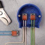 Соединительная клемма многоразовая, 3-х проводная, серая (0,08-4 мм²),  (5шт.)  REXANT