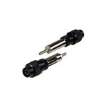 4-302, разъем автоантенны штекер на кабель с пластиком (резьба)