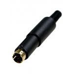 1-410G, разъем mini DIN 4 контакта (s-vhs) штекер пластик "позол." на кабель