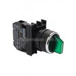 B100SL20Y, Переключатель 0-1 с фиксацией зеленый (1НО)