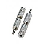 2-052, переходник 3.5мм штекер моно - 3.5мм гнездо стерео металл