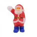 Акриловая светодиодная фигура "Санта Клаус приветствует" 30 см, 40 светодиодов