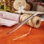 Пинцет прямой, рифленый 155 мм ПРОФИ