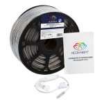 LED лента 220В, 10*7 мм, IP67, SMD 2835, 60 LED/m СИНЯЯ, без устан.набора в комплекте