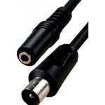 4-346, переход тв штекер - 3.5мм гнездо моно  с кабелем 3c2v 0.3м