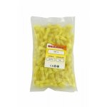 СОЕДИНИТЕЛЬНАЯ ГИЛЬЗА изолированная  L-27.3мм нейлон 4-6мм² (ГСИ(н) 6.0 / ГСИ-н 4,0-6,0 / BNY-5.5) желтый  REXANT