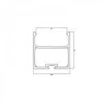 Профиль накладной алюминиевый 5050-2 REXANT, 2 метра