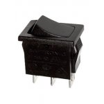 R19A-22BBOT-G, переключатель клавишный ON-ON 250В 6A (аналог B100H SWR42)