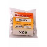 НАКОНЕЧНИК ШТЫРЕВОЙ ВТУЛОЧНЫЙ изолированный   F-8мм 2х0.5мм² (НШВи(2) 0.5-8 / Ги2 0,5-8 / ТE0508) белый  REXANT