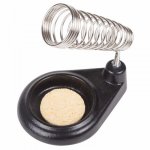 Подставка под паяльник REXANT, чугун, ниша круглая, губка (ZD-10J)