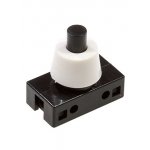 36-3011-1, выключатель кнопка 250В 1А 2 конт ON-OFF черный  (PBS-17A2) для настольной лампы