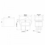 Выключатель клавишный 250V 16А (4с) ON-OFF красный  с подсветкой (RWB-502, SC-767, IRS-201-1)  REXANT     Предлагаем 36-2343!!!