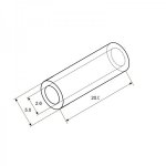 Гильза кабельная ГМЛ 2,5-2,6 (2,5мм² - Ø2,6мм) ГОСТ 23469.3-79 (в упак. 10шт)  REXANT