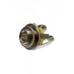 1-093, гнездо аудио 3.5мм стерео металл на корпус с гайкой