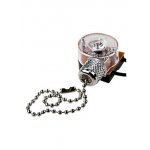 ВЫКЛЮЧАТЕЛЬ ДЛЯ НАСТЕННОГО СВЕТИЛЬНИКА С ЦЕПОЧКОЙ ПОД СЕРЕБРО