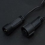 НИТЬ 10м, черный ПВХ, 100 LED Мультиколор, соединяется, 24В (нужен трансформатор 531-100 или 104-127)