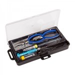 Набор для пайки №16 (USB-паяльник 8Вт, кусачки, тонкогубцы, подставка, припой, отвертка)  (ZD-972F)  REXANT