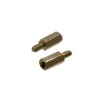 PCHSN-10, стойка для печатной платы латунная М3 шестигранная (L-KLS8-DBL-M3-E4.7-L10)