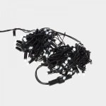 НИТЬ 10м (2 модуля x 5м), черный ПВХ, 100 LED Белые, соединяется, 230В (нужен шнур питания 303-500/303-500-1)