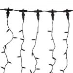 ДОЖДЬ (занавес) 2х3м, черный ПВХ, 760 LED ЗЕЛЁНЫЕ