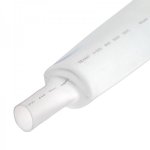 Термоусадка  35,0 / 17,5 мм, белая (упак. 10 шт. по 1 м)  REXANT