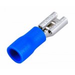 КЛЕММА ПЛОСКАЯ изолированная гнездо - 5.6мм 1.5-2.5мм² (РПи-м 2.5-(4.8) / РПИм 2-5-0,8 / FDD2-187(5))  REXANT