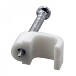 Крепеж кабеля плоский  6 х 4 мм, белый (упак. 50 шт)  REXANT