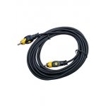 3-0329-5.0, Шнур A/V 1-1 RCA plastic-gold, d=4 мм, 5.0 м