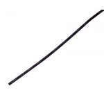 Термоусадка   1,5 / 0,75 мм, черная (упак. 50 шт. по 1 м)  REXANT